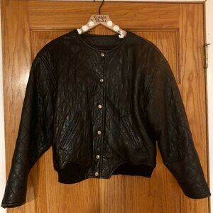 Express Quilted Moto Jacket – Black – Size Small